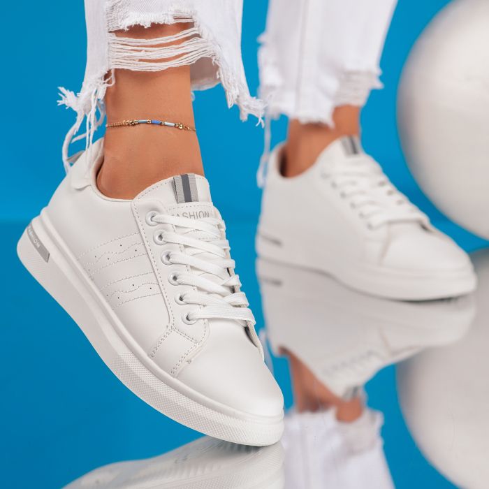 Дамски спортни обувки Serenity Бяло / Сиво #9246