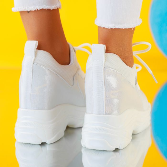 Дамски спортни обувки cu Platforma Arya белина #9516