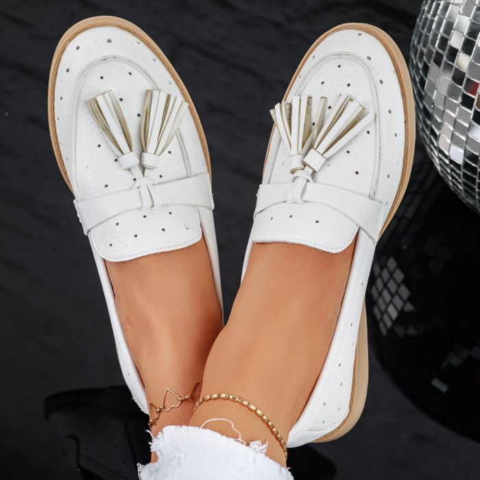 Ежедневни дамски обувки Charlotte белина # 9841