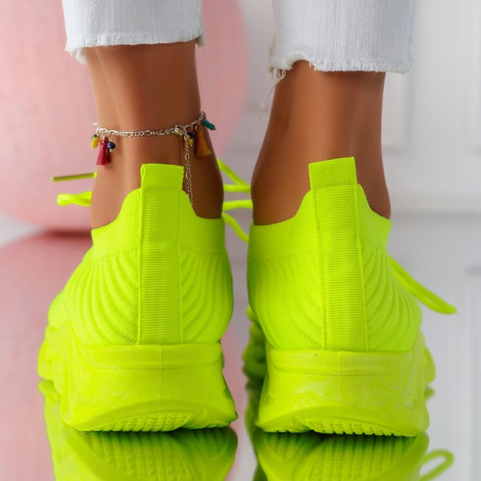 Дамски спортни обувки Antonia жълт #11212