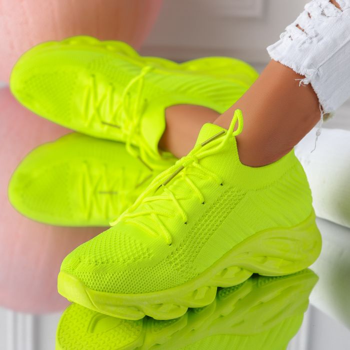 Дамски спортни обувки Antonia жълт #11212