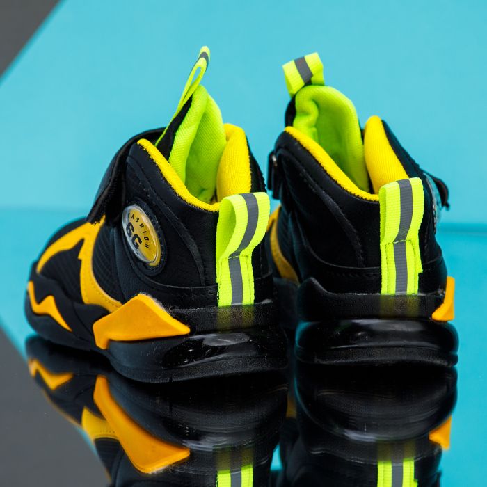 Спортни обувки за деца David2 черен/Жълто #12131