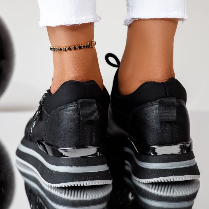 Mina Női Fekete Sportcipő #12061