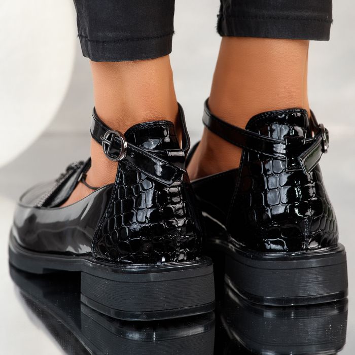 Brooklyn Női Fekete Alkalmi Cipő #12260