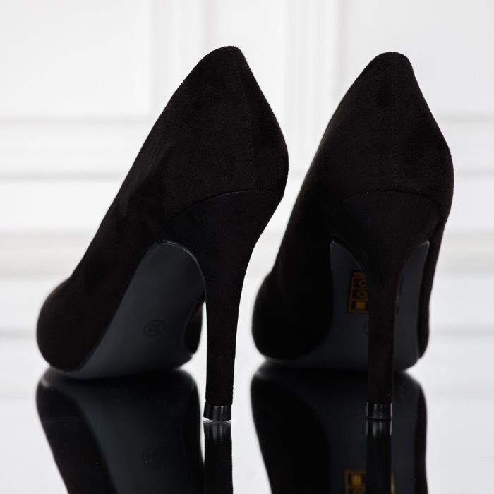 Дамски обувки с ток Yumi Черно #12381