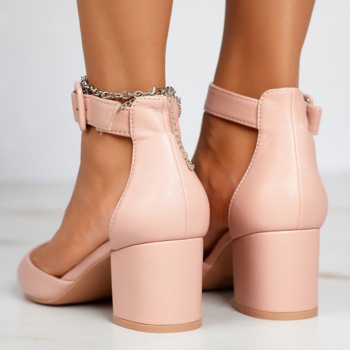 Дамски обувки с ток Luna Розово #12412