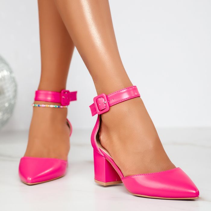 Дамски обувки с ток Luna Фуксия #12411