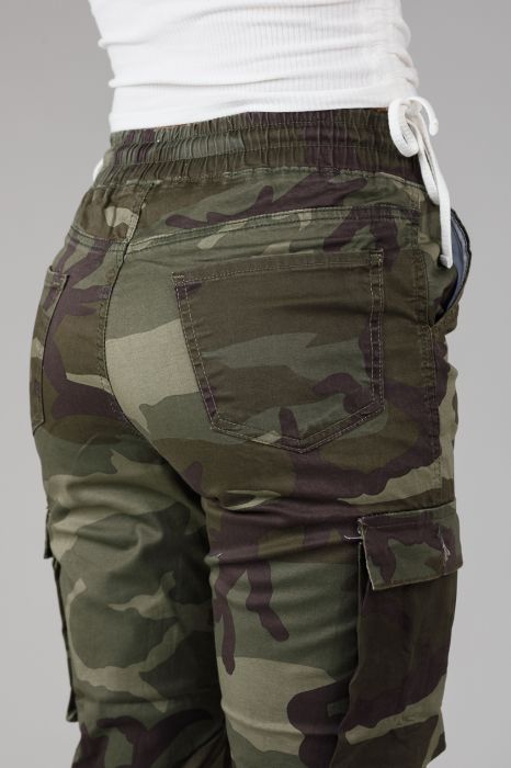 Дамски карго панталон Daiana армия #A240